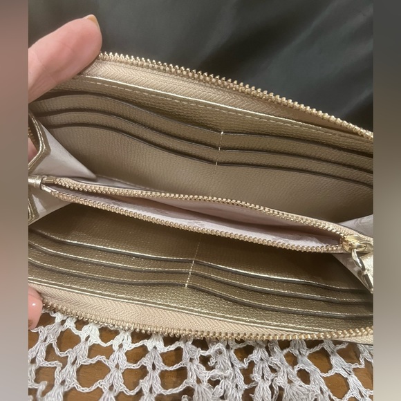 Kate Spade Gold Metallic Wallet - Picture 4 of 11